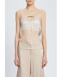Ann Demeulemeester - Biba Sleeveless Top With "Up - Lyst