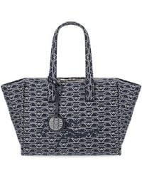 Emporio Armani - Monogram Écru Medium Shopping Bag - Lyst
