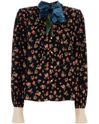 Valentino Garavani - Printed Crepe Shirt - Lyst