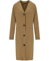 Weekend by Maxmara - Godezia Camel Long Cardigan - Lyst