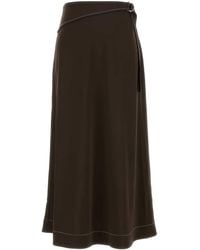 Tory Burch - Jersey Belted Maxi Skirt - Lyst