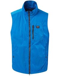 Paul & Shark - Nylon Vest Jacket - Lyst