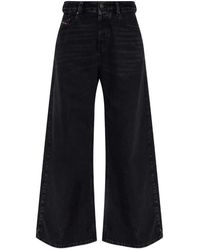 DIESEL - Wide-Leg Jeans With Five Pockets - Lyst