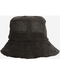 Reinhard Plank - Linen Bucket Hat - Lyst