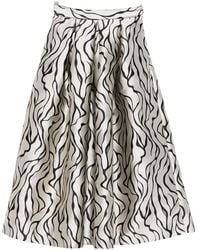 Lunatica Milano - Printed Midi Skirt - Lyst
