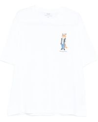 Maison Kitsuné - Dressed Fox Oversize Tee Shirt - Lyst