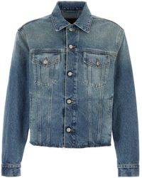 MM6 by Maison Martin Margiela - Denim Jacket - Lyst