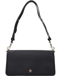 Tory Burch - Borse A Spalla Emerson Donna Pelle Nero - Lyst