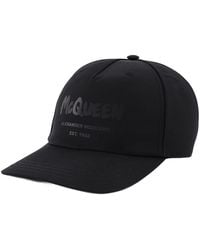McQueen - Cappellino graffiti nero - Lyst