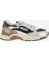 Autry - Suede Mesh Terry Lacing Sneakers - Lyst