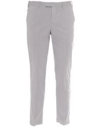 PT01 - Pantalone Master, Flat Front, Diagonal Pockets, Flap Back Pockets, Finished - Lyst