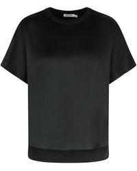Jonathan Simkhai - 'addy' Black Acetate Blend T -shirt - Lyst