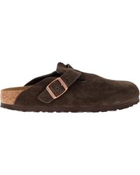 Birkenstock - Boston Wildleder Sabot - Lyst