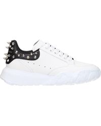 McQueen - Sneakers Uomo Pelle Bianco/Nero - Lyst