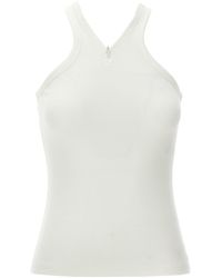 Courreges - Ribbelde Top Met Borduurwerk - Lyst