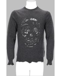McQueen - Knit Jumper Skull Punk Piercing - Lyst
