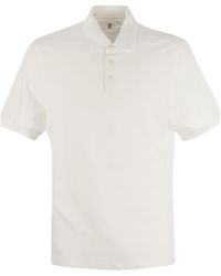 Brunello Cucinelli - Cotton Jersey Polo -Hemd - Lyst