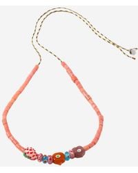 Sorbet Island - Necklace With Assorted Glass Beads - Lyst