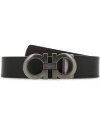 Ferragamo - Salvatore Leather Reversible Belt - Lyst