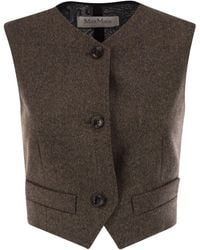 Max Mara - Bikini1234 Wool Felt Waistcoat - Lyst