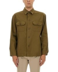 BOSS - Stretch Linen And Viscose Shirt - Lyst