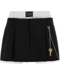 Alexander Wang - Pre-Styled Pleated W/Chain Bermuda And Short - Lyst