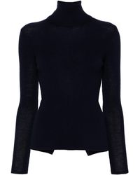 P.A.R.O.S.H. - P.A.R.O..H. Leila Turtle-Neck Ribbed-Knit Jumper - Lyst