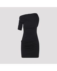 Jacquemus - Kleedjes ,Zwart ,Polyester La Mini Robe Drapeado - Lyst