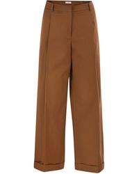 PT Torino - Anna Stretch Cotton Gabardine Pants - Lyst