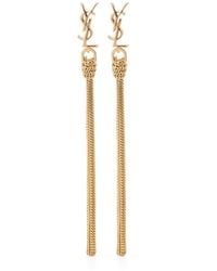 Saint Laurent - Cassandre Earrings - Lyst