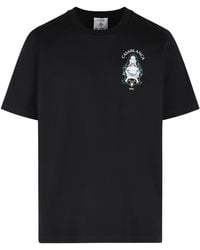 CASABLANCA - 'Hotel Emblem' Cotton T Shirt - Lyst