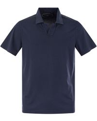 Fedeli - Cotton Polo Shirt con colletto aperto - Lyst