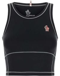 Moncler - Logo Patch Sporty Top - Lyst