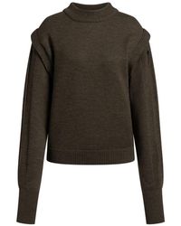 Alberta Ferretti - Pull En Laine À Design Superposé - Lyst
