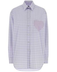 Moschino - Embroidered Poplin Oversize Shirt - Lyst
