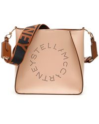 Stella McCartney - Stella Mc Cartney Stella Perforated Logo Umhängetasche - Lyst