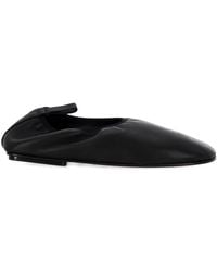Carven - Garnier Smoke Nappa Leather Slippers - Lyst