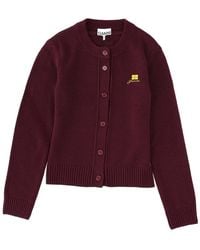 Ganni - Logo Round Neck Sweater - Lyst