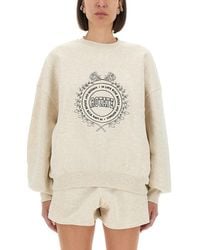 ROTATE BIRGER CHRISTENSEN - Relaxed-Fit Sweatshirt With Graphic Logo - Lyst
