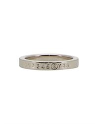 MM6 by Maison Margiela - Logo Emblem Ring - Lyst