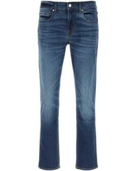 7 For All Mankind - Solid Straight Jeans - Lyst