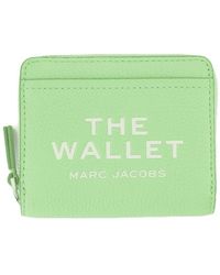 Marc Jacobs - Die Mini -kompakte Brieftasche Ledergrün - Lyst