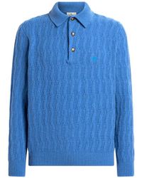 Etro - Cashmere Polo Shirt - Lyst