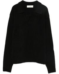 DUNST - Wool Blend Polo Sweater - Lyst
