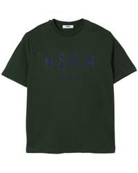 MSGM - T-Shirt With Logo - Lyst