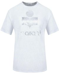 Isabel Marant - Zewel Gz T-Shirt Leinen Weiß - Lyst