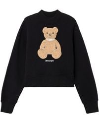 Palm Angels - Sudadera con cuello redondo y osito de - Lyst