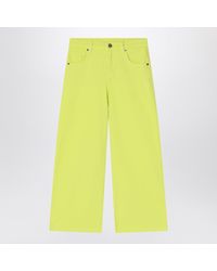 Douuod - Lime Cotton Pants - Lyst