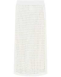 Max Mara - Openwork Skirt - Lyst