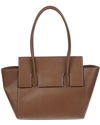 ROUNN - Felice Flap Leather Tote Bag - Lyst